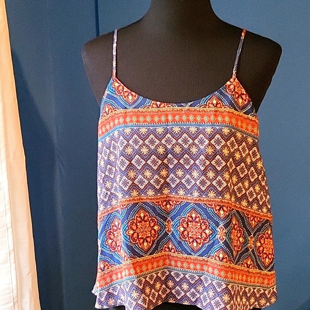 Forever 21 pattern crop top